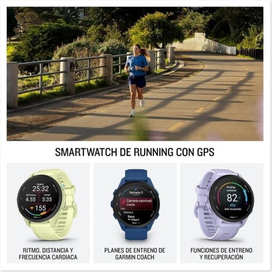 Garmin Forerunner 70 Bluetooth GPS 1,2" Blanco Correa 20mm Pulsómetro Monitor Sueño