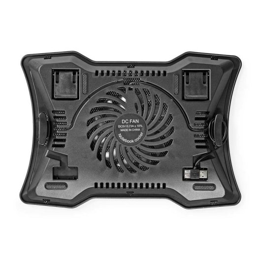 Laptopständer Nedis NBCR101BK mit USB-Lüfter 12,5 cm