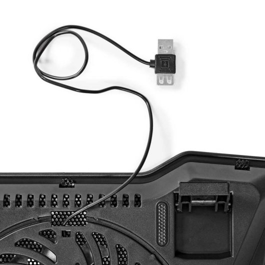 Laptopständer Nedis NBCR101BK mit USB-Lüfter 12,5 cm