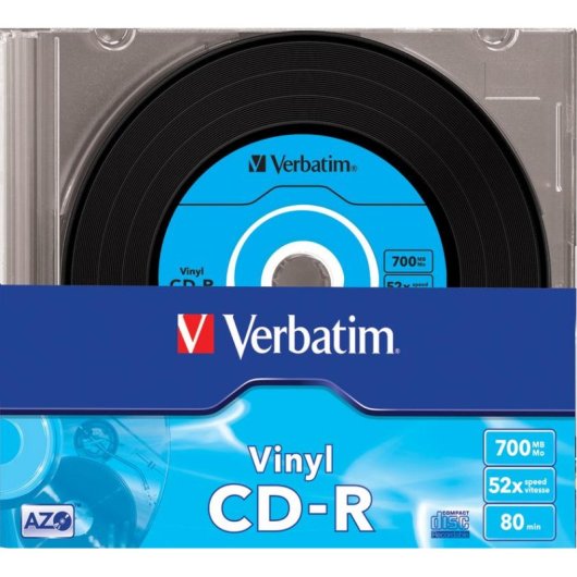 CD-R Verbatim AZO Data Vinyl 52x 700 MB 10 Stück