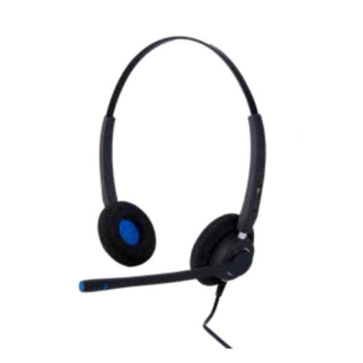Auriculares Alcatel-Lucent Enterprise AH 22 U con cable USB, cancelación de ruido, oficina, negro y azul