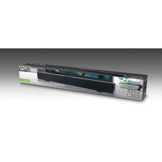 Barra de Sonido Muse M-1520 SBT 2.0 50W Bluetooth AUX Negra