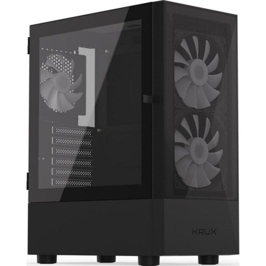 Caja PC Krux Vako RGB ATX con Ventiladores RGB y Panel de Cristal Templado