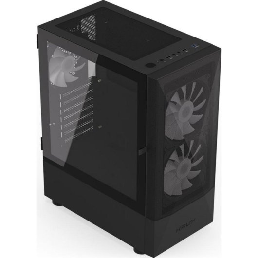 Caja PC Krux Vako RGB ATX con Ventiladores RGB y Panel de Cristal Templado