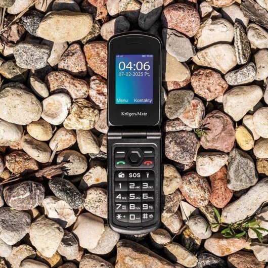 Telefono Krüger&Matz IRON 5 Flip 4G Dual SIM Nero 2.4" 48 MB