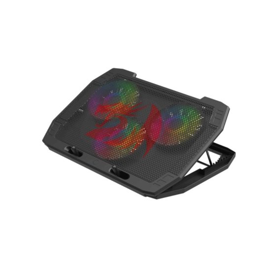 Base de refrigeração para portátil Redragon GCP511 Ingrid 3 ventiladores RGB USB 15" a 17"