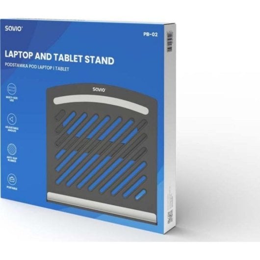 Supporto per laptop Savio PB-02 15.6" nero
