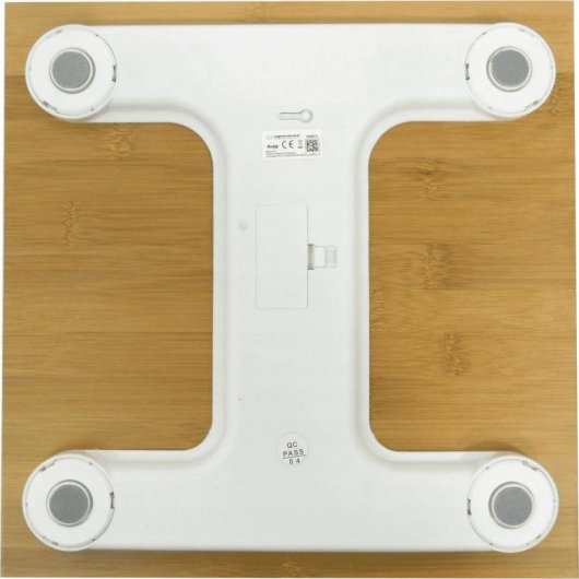 Pèse Personne Électronique Esperanza Bamboo EBS012 Jusqu'à 180 kg Précision 100 g Écran LCD Bambou
