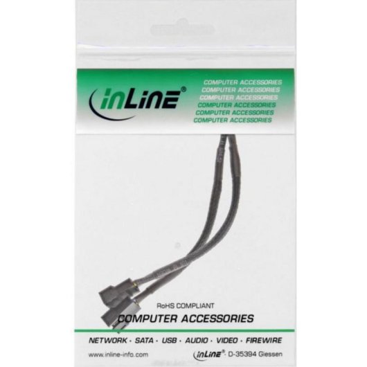 Cabo InLine 33328Y 4-pin PWM para 2 x 4-pin PWM 0,15 m RoHS multicolor
