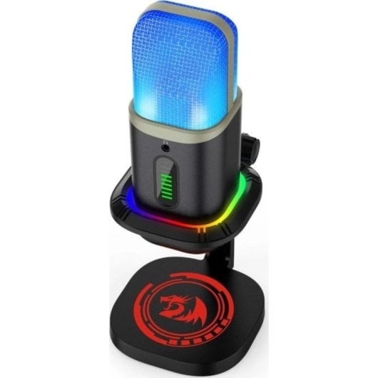Microphone Redragon GM305 USB-C cardioïde et omnidirectionnel avec RGB tactile