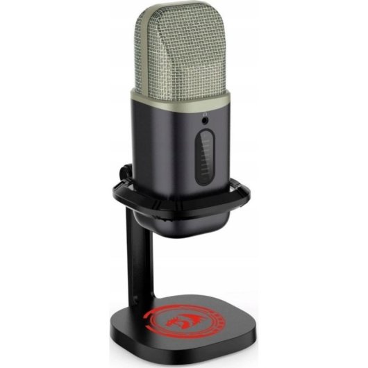 Microphone Redragon GM305 USB-C cardioïde et omnidirectionnel avec RGB tactile