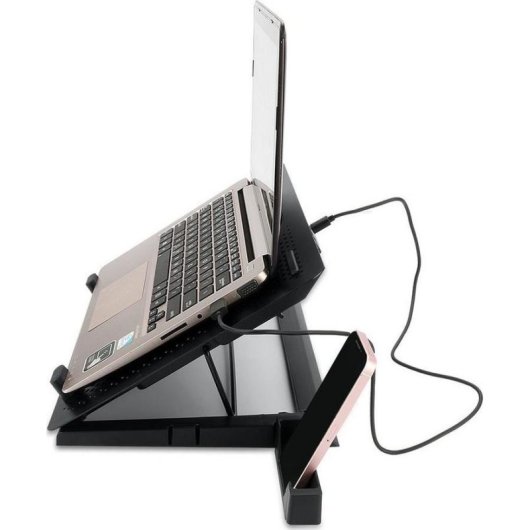 Podestal Refrigerante Redragon IVY GCP500 5 Ventiladores RGB USB