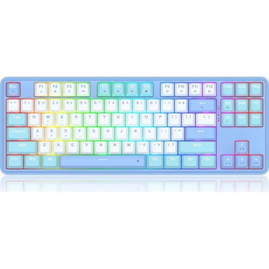 Teclado Redragon K707 StarBlade mecánico TKL con RGB y hot-swap