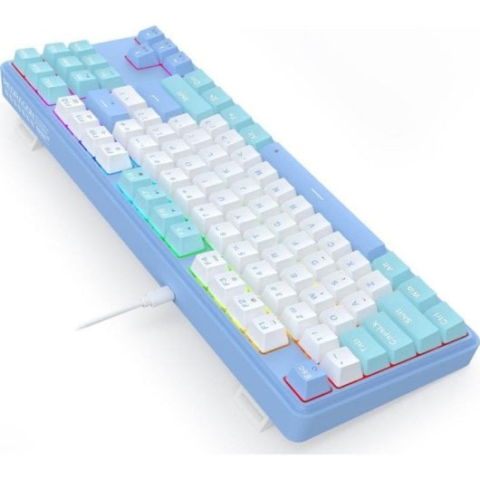 Teclado Redragon K707 StarBlade mecánico TKL con RGB y hot-swap