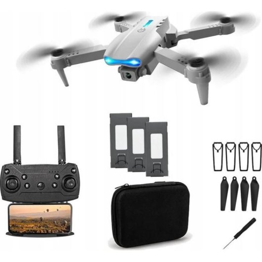Dron ExtraLink E99 Pro con 3 baterías y estuche de transporte