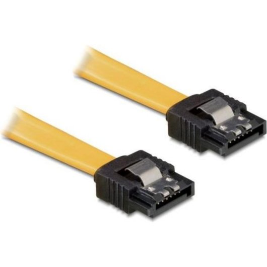 Cavo Delock SATA a SATA 0.5m giallo