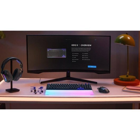 Teclado Logitech G 920-013976 magnético gaming design avançado alta precisão