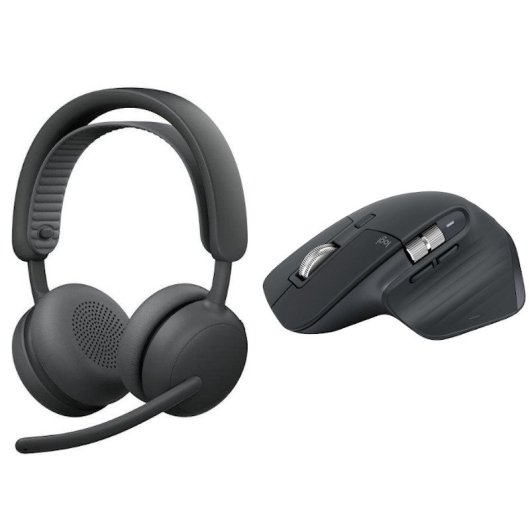 Bundle Ratón Logitech MX Master 3S Inalámbrico 8000 DPI + Auriculares Zone Wireless 2 Bluetooth