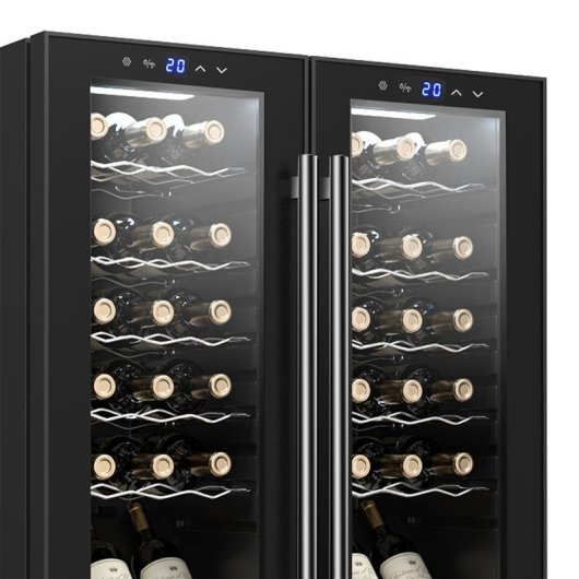 Nevera de vino termoeléctrica Svan SVN3600D2 36 botellas 2 zonas Negro
