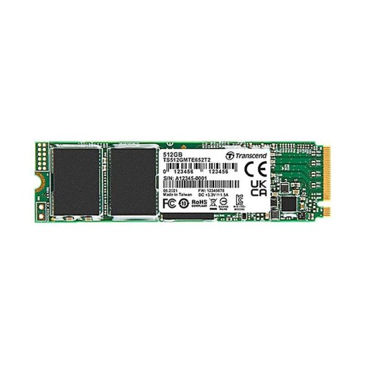 Disco Duro Transcend MTE652T2 64 GB SSD M.2 NVMe PCIe 3.1 x4