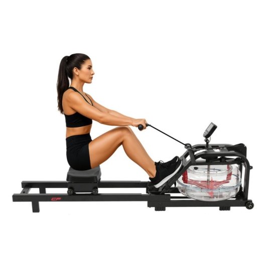 Rameur Clover Fitness CFRower 223 Eau 16 niveaux Noir