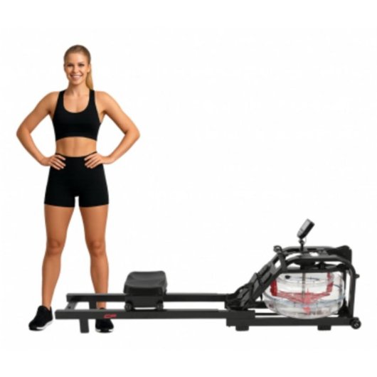 Rameur Clover Fitness CFRower 223 Eau 16 niveaux Noir