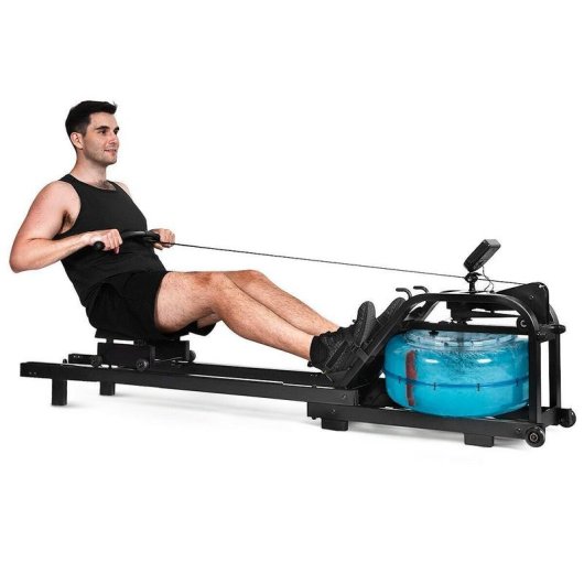 Rameur Clover Fitness CFRower 223 Eau 16 niveaux Noir