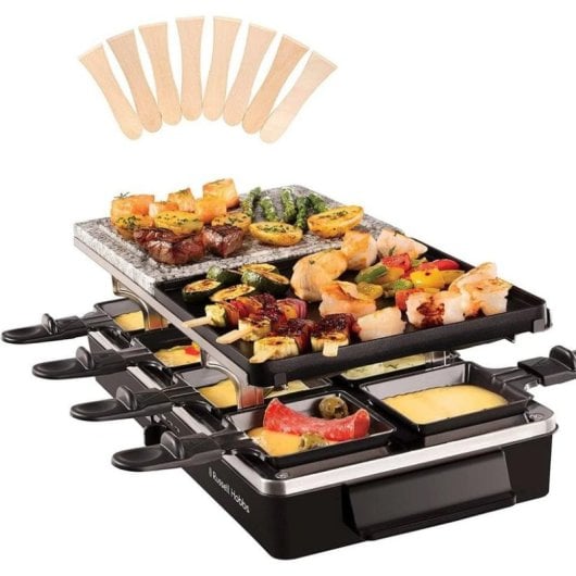 Parrilla de interior Russell Hobbs Multi Raclette 3 in 1 1400 W Negro