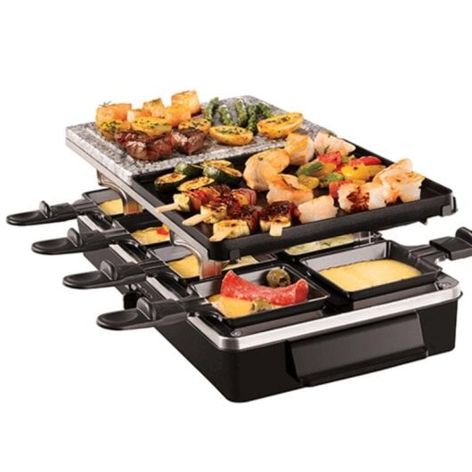 Parrilla de interior Russell Hobbs Multi Raclette 3 in 1 1400 W Negro