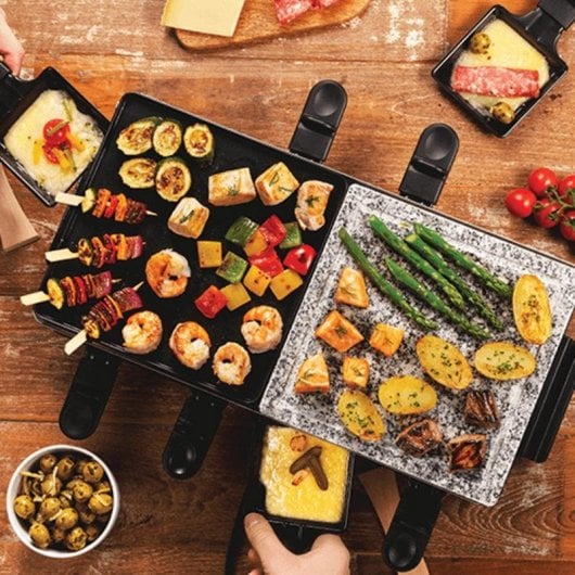 Parrilla de interior Russell Hobbs Multi Raclette 3 in 1 1400 W Negro