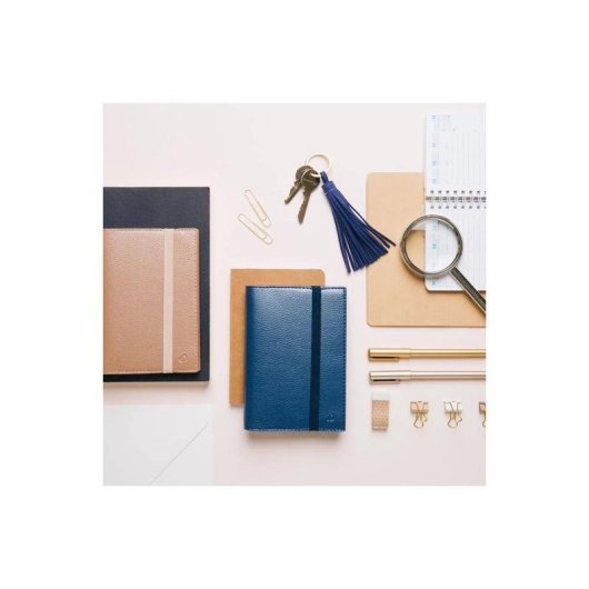 Agenda Semanal Quo Vadis Time & Life Pocket Azul Rústica 100 x 150 mm