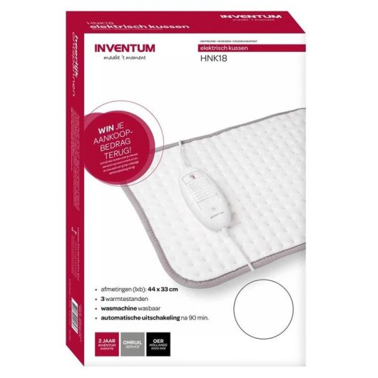 Manta eléctrica Inventum HNK18 100W 3 niveles de calefacción lavable