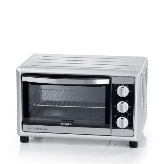 Horno Sobremesa Ariete 985 Bon Cuisine 300 30L 36,5cm Convección Grill Plata
