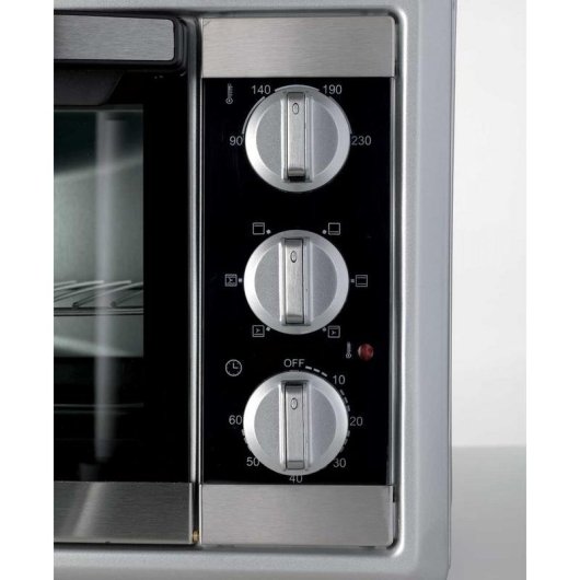Horno Sobremesa Ariete 985 Bon Cuisine 300 30L 36,5cm Convección Grill Plata