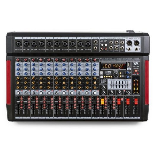 Mezclador de Audio Power Dynamics PDM-T1204 12 Canales Negro
