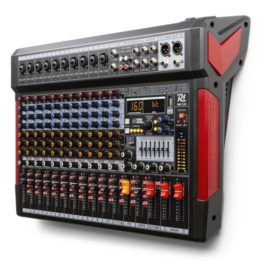 Mezclador de Audio Power Dynamics PDM-T1204 12 Canales Negro