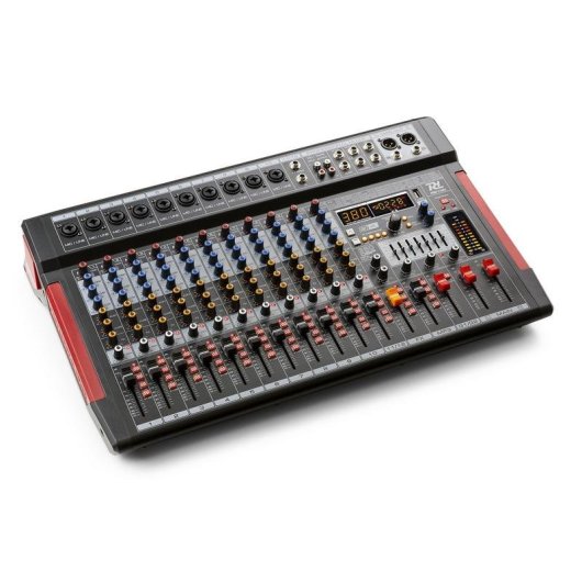 Mezclador de Audio Power Dynamics PDM-T1204 12 Canales Negro