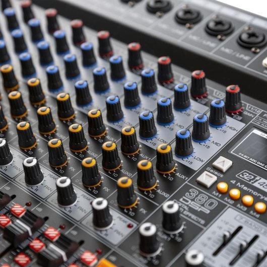 Mezclador de Audio Power Dynamics PDM-T1204 12 Canales Negro
