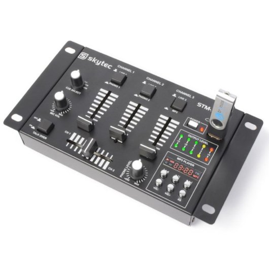 Mezcladora DJ Vonyx STM-3020B 6 canaux USB MP3 intégré