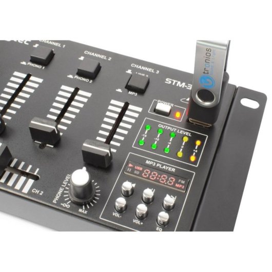 Mezcladora DJ Vonyx STM-3020B 6 canaux USB MP3 intégré