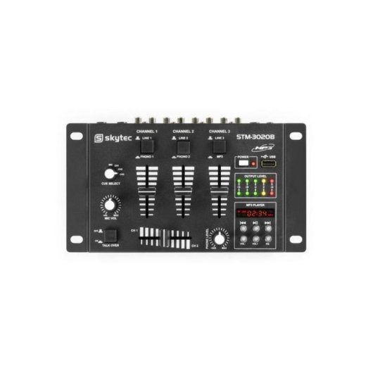 Mezcladora DJ Vonyx STM-3020B 6 canaux USB MP3 intégré