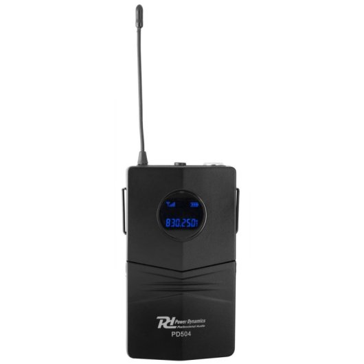 Microfone Power Dynamics PD504B UHF sem fios com 4 bodypacks e recetor