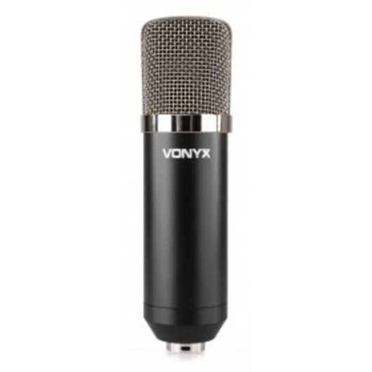 Micrófono Vonyx CMS 400 alámbrico con filtro antipop y soporte ajustable