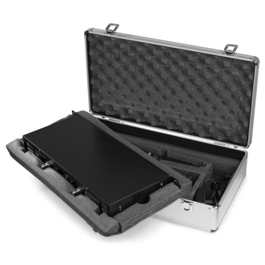 Micrófono Power Dynamics PD632H inalámbrico UHF con 2 canales y mute