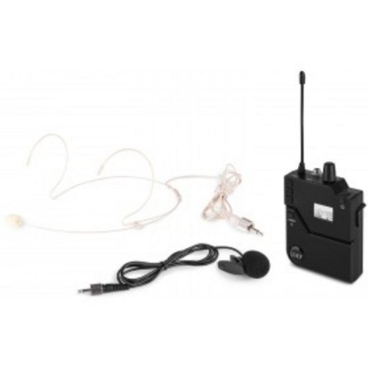 Micrófono Power Dynamics 632BP inalámbrico UHF con petaca y sistema IR