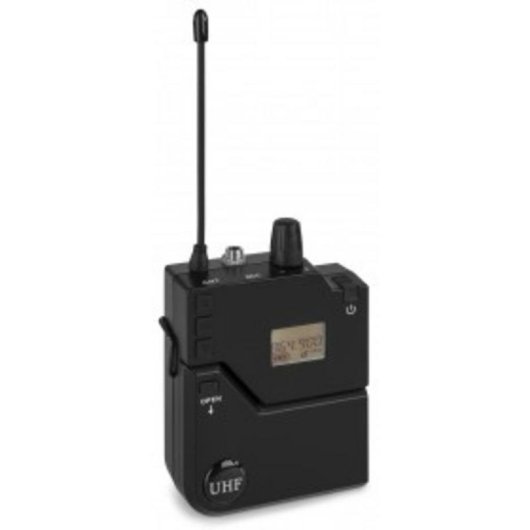 Micrófono Power Dynamics 632BP inalámbrico UHF con petaca y sistema IR