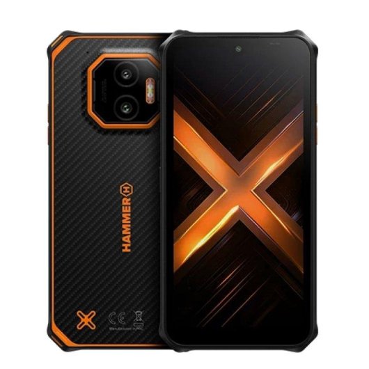 Hammer Energy X2 5G 6GB 128GB 6.1" Preto Laranja