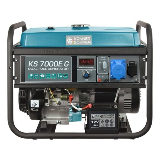 Générateur Könner & Söhnen KS 7000E G 5000W 230V 25L Essence/GPL