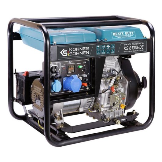 Generador Diésel Könner & Söhnen KS 6100HDE 5000W 230V 11L