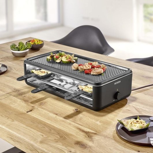 Parrilla Raclette Severin RG 2365 8 personnes 1300 W Noir